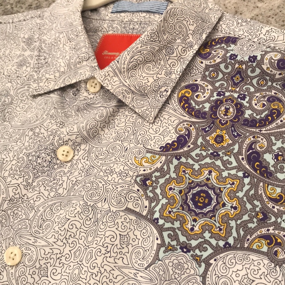 Tommy Bahama long sleeve button up shirt.